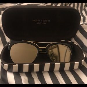 Gold Mirrored Henri Bendel Sunglasses
